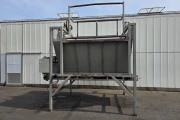Box tipper 205 cm max with hopper and bottom conveyor