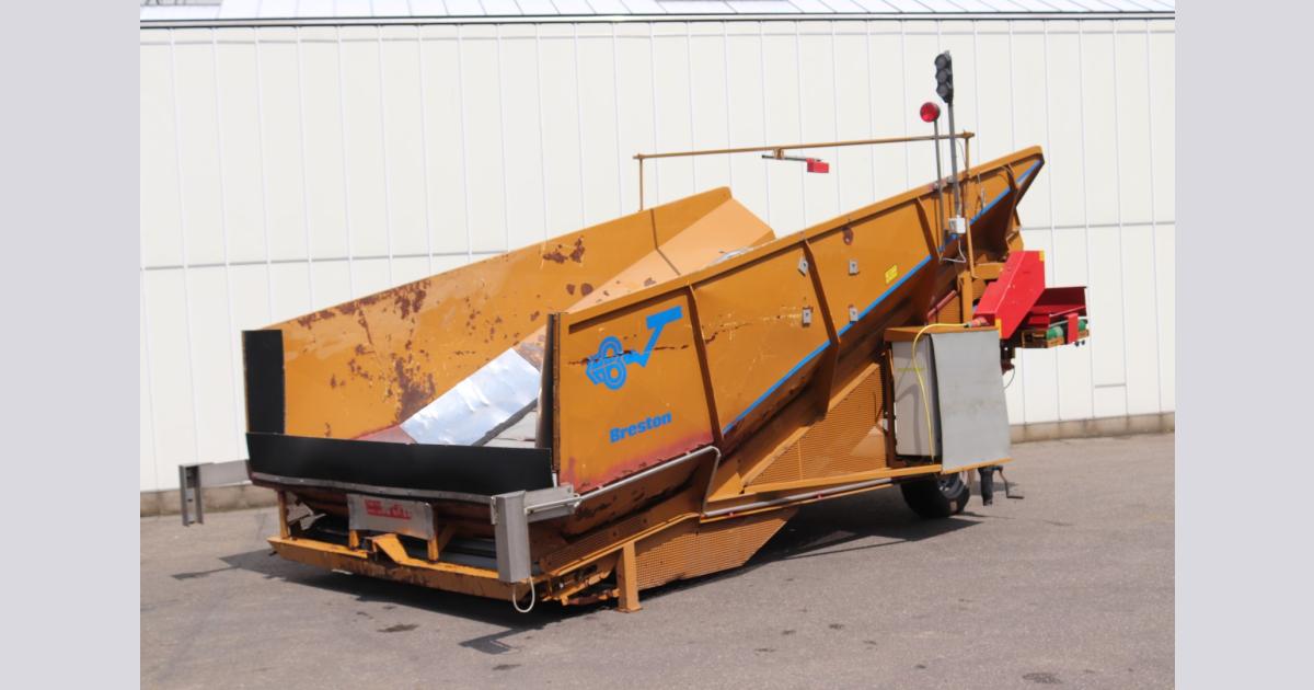 Breston Z2500X receiving hopper • Duijndam Machines