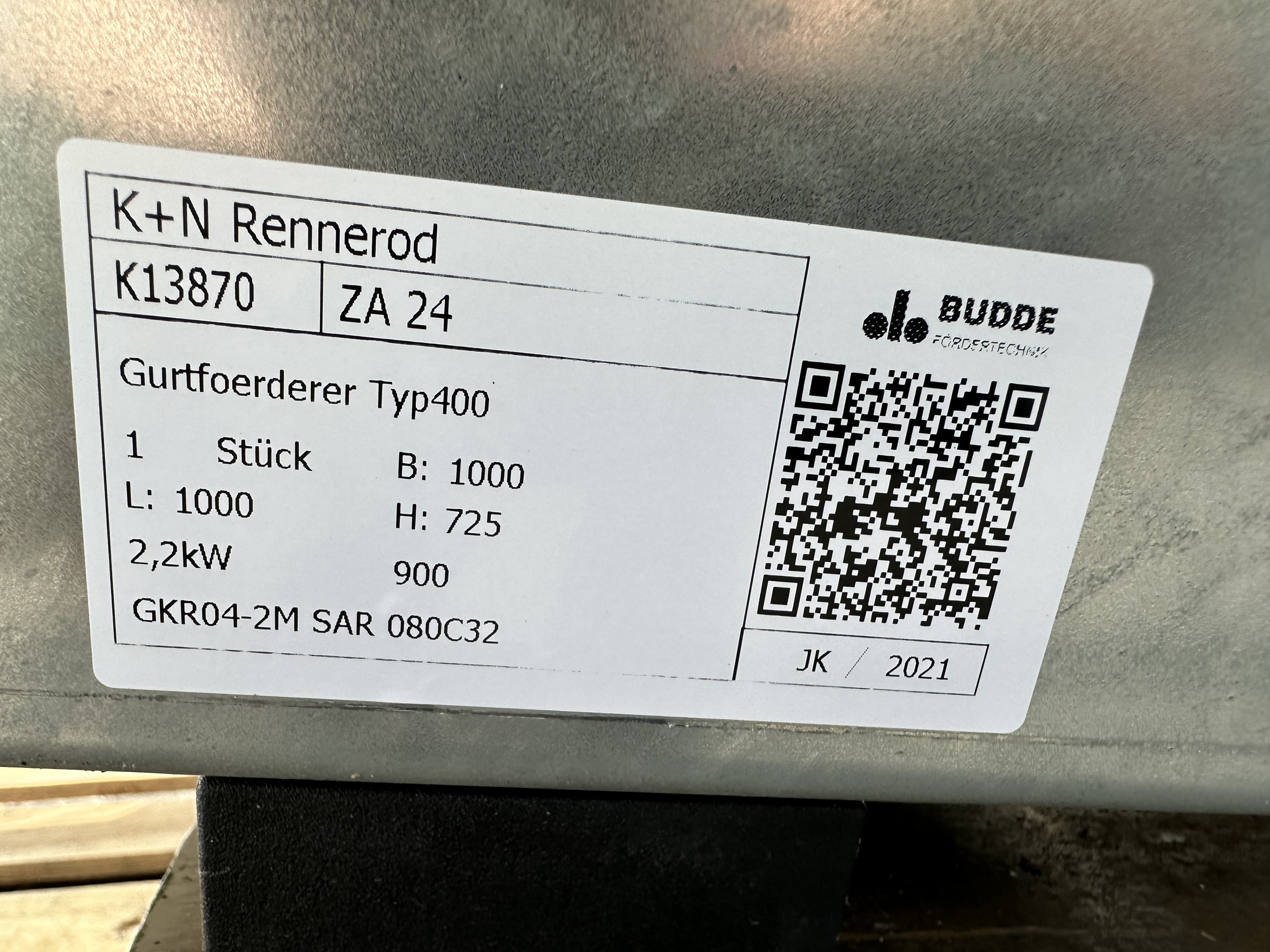 Budde конвейер 100 х 95 см