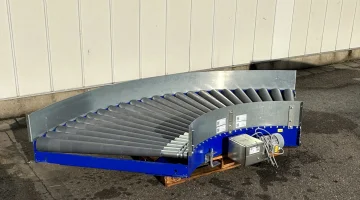 Изогнутый роликовый конвейер с приводом Budde 90°