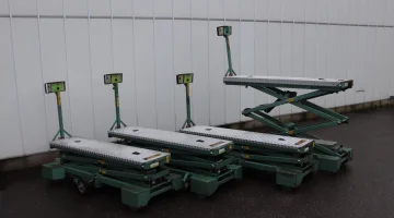 Buitendijk & Slaman carrello elevatori electro con doppia forbice idraulica, cingolo 55 cm