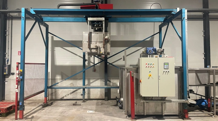 Burg POLSAP water unloader for apples and pears