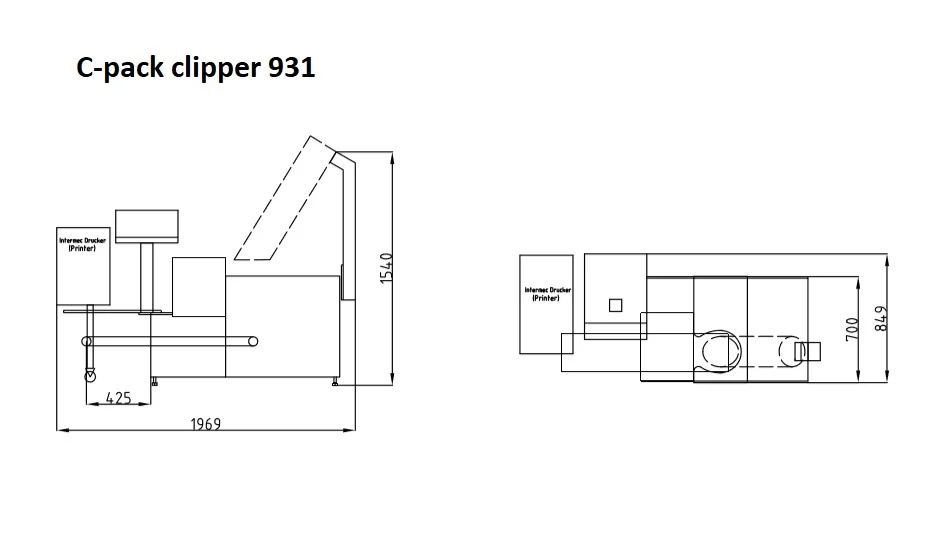 CPack Netclipping Machine including wineglass labelling system