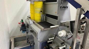 C-Pack VAS 992 mașina de ambalat în plasă tubulară și clipsator de plasă tubulară mașină de ambalat verticală mașină de ambalat în plasă cu sigiliu și mâner