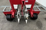 Chantrel planting machine 2 row for strawberry ridge cultivation.