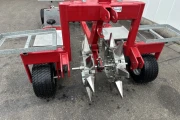 Chantrel planting machine 2 row for strawberry ridge cultivation.