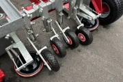 Chantrel planting machine 2 row for strawberry ridge cultivation.