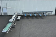 Christiaens asparagus sorting machine on thicknes with washer
