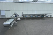 Christiaens asparagus sorting machine on thicknes with washer