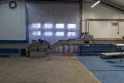 Christiaens asparagus sorting machine on thicknes with washer