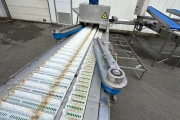 Christiaens asparagus sorting machine on thickness with washing machine