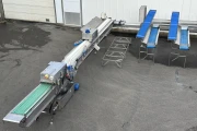 Christiaens asparagus sorting machine on thickness with washing machine