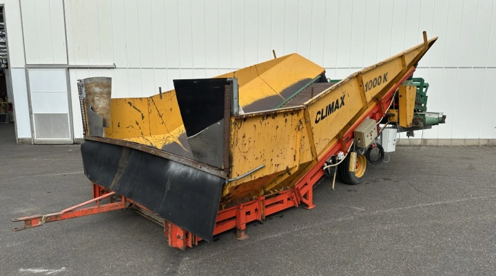 Climax 1000K stortbak met spiraal rollenreiniger