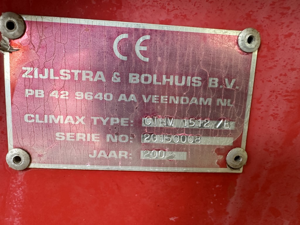 ����������� �������� Climax CTHV 1512 E 15 ������