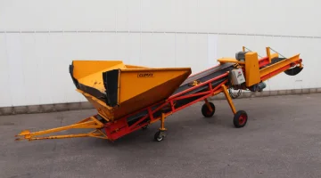 Tremonha receptora Climax CMSB280T com esteira transportadora