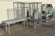 CMSA destacker and CMSA box filler with conveyor belt 195 x 41.5 cm