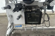 Collamat 8600 labelling machine top and bottom printing and labeling with conveyor belt