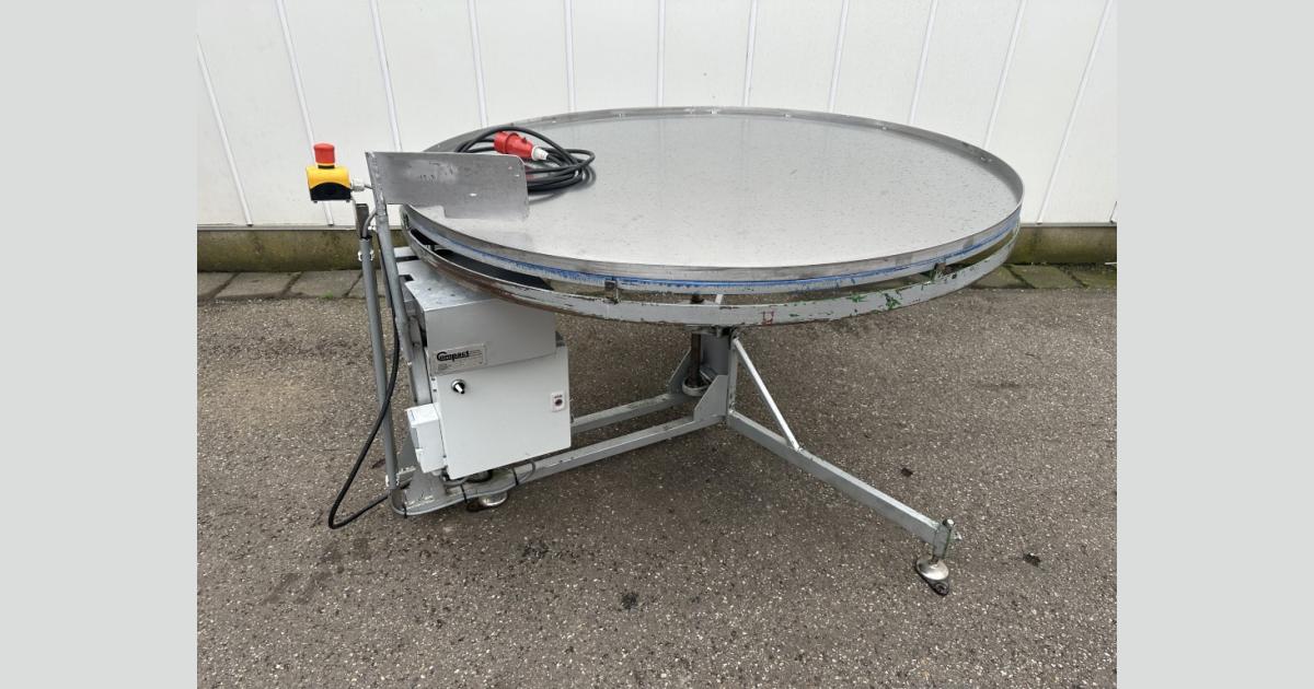 Compact turning table 150 cm Ø • Duijndam Machines
