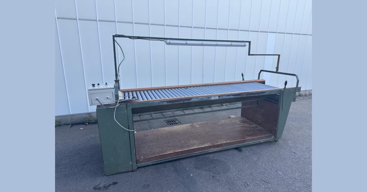 Compas roller inspection conveyor 300 x 80 cm • Duijndam Machines
