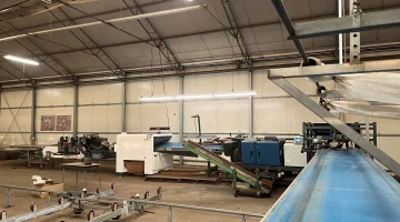 Complete Havatec tulpen boslijn met o.a. Havatec QB2 Quality Buncher en hangende ontboller