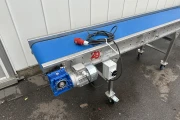 Conveyor stainless steel 970 x 40 cm with wheels