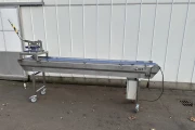 Cutting machine for cutting square blocks 5x5 cm with conveyor
