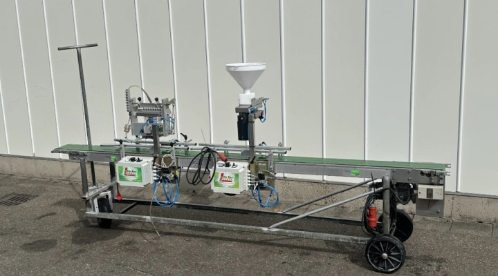 Da Ros pneumatic sowing machine for potplants with dosing unit