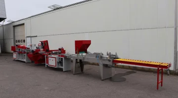 Da Ros seeding line with pot in tray machine