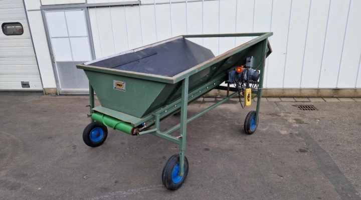 Demco dosing hopper 300 x 80 cm