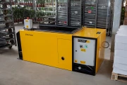 Devette destacking machine for Danish trolleys