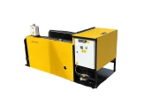 Devette destacking machine for Danish trolleys