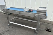 Dinnissen proces technology conveyor stainless steel 245 x 60 cm with adjustable speed