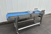 Dinnissen proces technology conveyor stainless steel 245 x 60 cm with adjustable speed