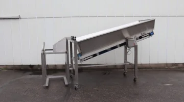EFM Dosing hopper 250 x 72 cm stainless steel