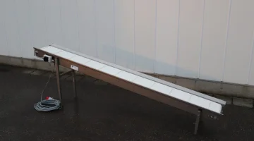 Bouwpaco stainless steel conveyor /elevator 265 x 30 cm