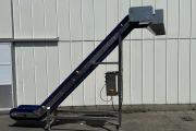 Elevator incline conveyor stainless steel frame with PP Modulair belt