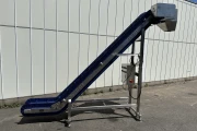 Elevator incline conveyor stainless steel frame with PP Modulair belt
