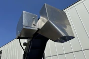Elevator incline conveyor stainless steel frame with PP Modulair belt