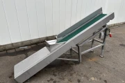 Elevator incline conveyor stainless steel with flat conveyor