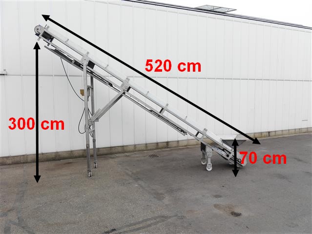 Элеваторный конвейер Douw из нержавеющей стали 520 x 45 см