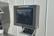 Espera ES5000 check weigher with top and bottom labeler