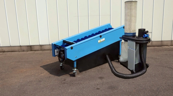 Extraction system for brushing machine V5514