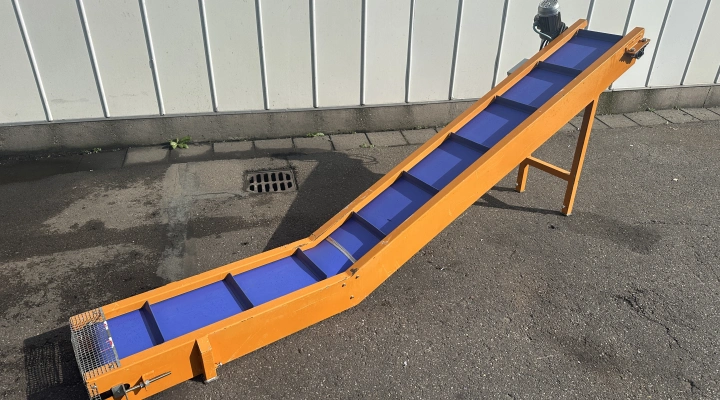 F.B. Sistem elevator incline conveyor 300 x 30 cm with lower bend