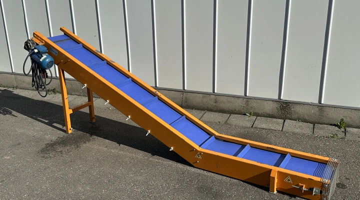 F.B. Sistem elevator incline conveyor 300 x 30 cm with lower bend