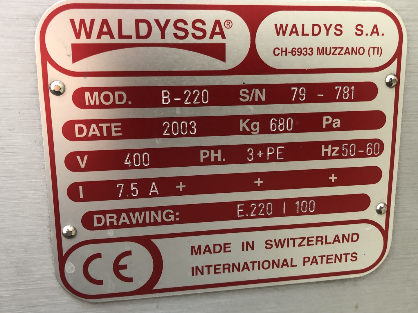 ������ ��� �������� � ������-������ Fabbri Waldyssa Automac 55 Pi B-220