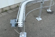 Flexlink conveyor S-shaped 2 x 90° width 8,5 cm