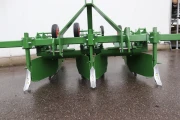 Rear view of 2-row film planting machine