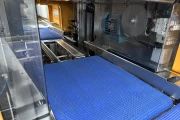Frutmac Rollex 2000 machine designed for flexible foil-coating of plateaus and crates of various sizes