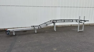 FS solutions benzi transportor curbate 610 x 19 cm cu bandă modulară la 90°