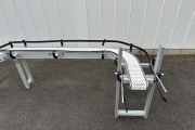 FS solutions curved conveyor 610 x 19 cm with modular belt 90°